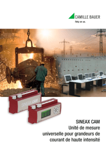 SINEAX CAM Unité de mesure universelle pour grandeurs de