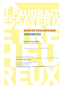 Crocodiles - au Théâtre d`Auxerre
