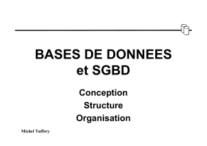 BASES DE DONNEES et SGBD