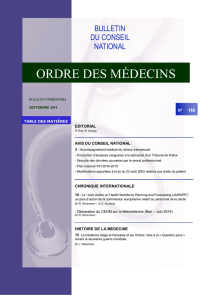 ORDRE DES MÉDECINS