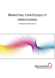 marketing stratégique et opérationnel