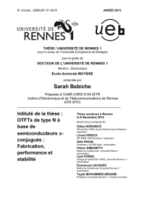 Sarah Bebiche - Université de Rennes 1