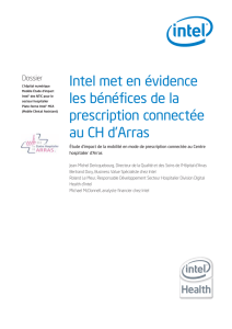 Intel met en évidence les bénéfices de la prescription connectée au