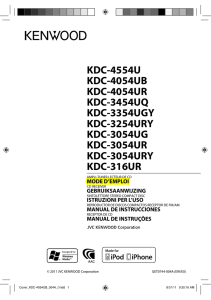 KDC-4554U KDC-4054UB KDC-4054UR KDC-3454UQ KDC-3354UGY KDC