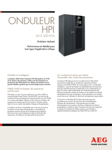 Onduleur hpi - AEG Power Solutions