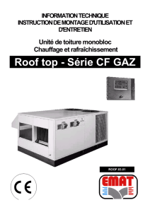 Roof top - Série CF GAZ