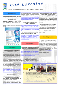 CRA Lorraine - Association Nationale Centres Ressources Autisme