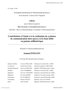 Contribution à l`étude et à la réalisation de systèmes de