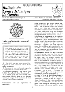 Bulletin n°54 - Centre Islamique de Genève