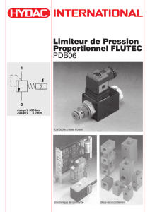 Limiteur de Pression Proportionnel FLUTEC PDB06