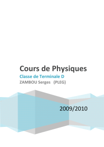 Cours physiques td 2