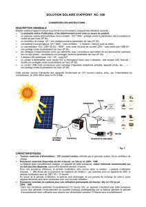 Notice KIT SOLAIRE 40W