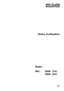 Notice d`utilisation Radio Réf. : RAN ..514.. RAN ..914..
