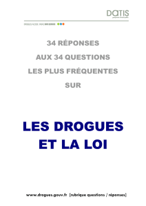 Les drogues et les lois