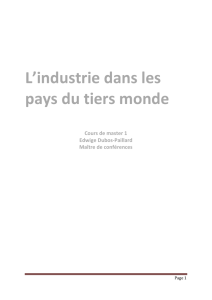 L`industrie apparaît au XVIII, siècle en Angleterre et un peu partout