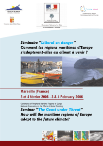 Séminaire “Littoral en danger” - Conference of Peripheral Maritime