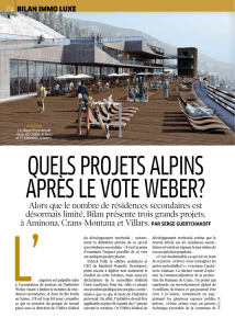 quels projets alpins après le vote weber?