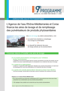 L`Agence de l`eau Rhône-Méditerranée et Corse finance les aires