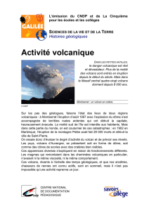 Activité volcanique