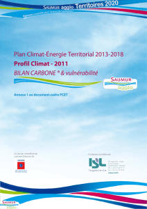 Plan Climat-Énergie Territorial 2013-2018 Profil Climat