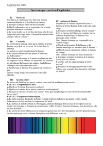 Spectroscopie: exercices d`application