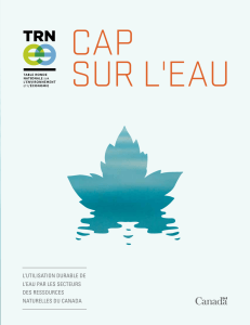 L`UTILISATION DURABLE DE L`EAU PAR LES SECTEURS DES
