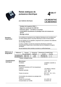 Relais statiques de puissance électrique LELM230/7AC