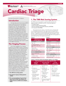 Triage cardiaque - Horizon Health Network