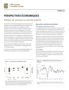 perspectives économiques - RBC Gestion mondiale d`actifs