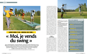 Laurent morin et son « Universal golf Swing
