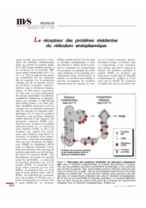 Le récepteur des protéines résidentes du réticulum - iPubli