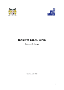 Initiative LoCAL-Bénin