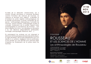Rousseau et Les sciences de L`homme Les