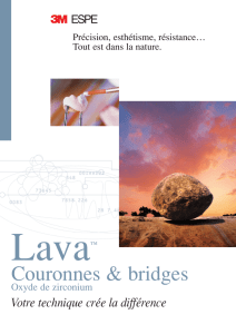 Lava Crowns and Bridges Brochure - FR