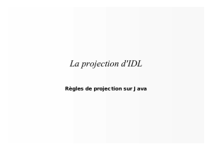 La projection Java