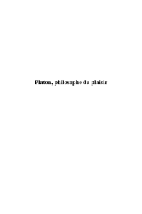 Platon, philosophe du plaisir