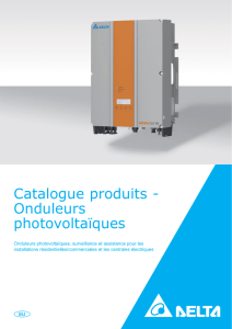 Catalogue produits - Onduleurs photovoltaïques
