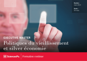 Executive master Politiques du vieillissement et silver