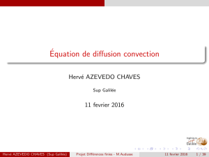 Équation de diffusion convection