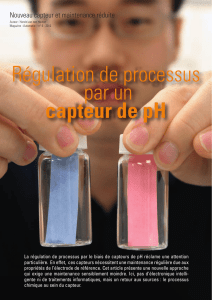 Régulation de processus par un capteur de pH