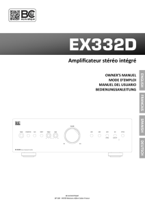 Amplificateur stéréo intégré