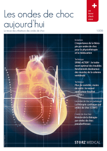 Les ondes de choc aujourd`hui