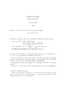 Entiers de Gauss - Vincent Lefèvre