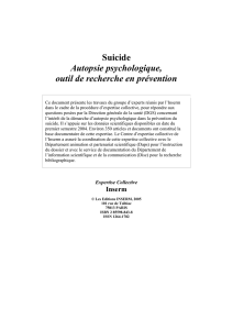 Suicide Autopsie psychologique, outil de recherche en