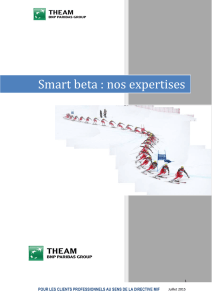 Smart beta : nos expertises - BNP Paribas Investment Partners