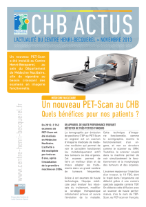 Un nouveau PET-Scan au CHB