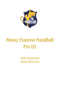 Programmes de matchs - Massy Essonne Handball