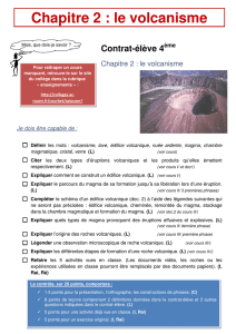 Chapitre 2 : le volcanisme