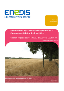 Renforcement de l`alimentation électrique de la Communauté