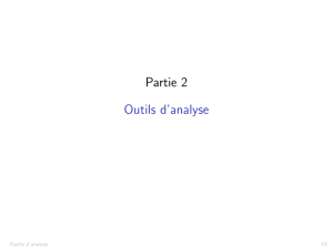Outils d`analyse